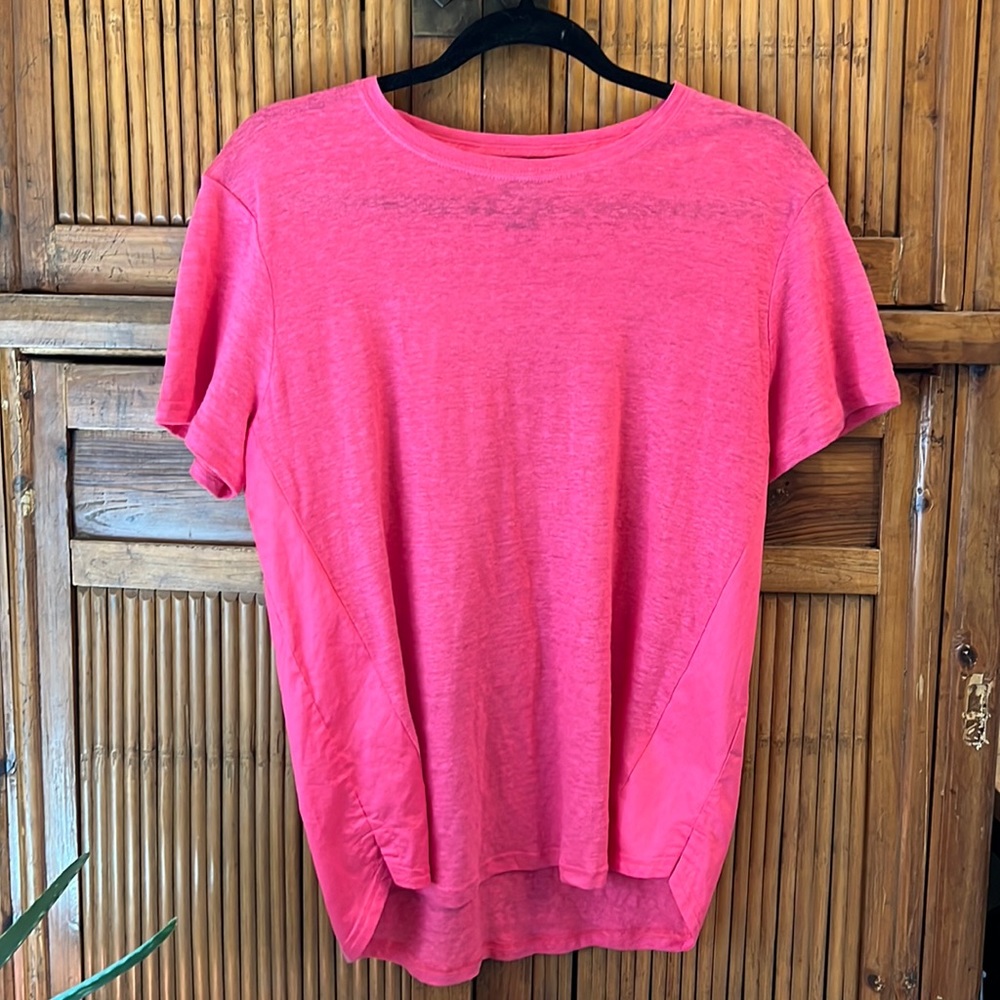 Pink linen Marc Jacobs t-shirt NWOT Size L